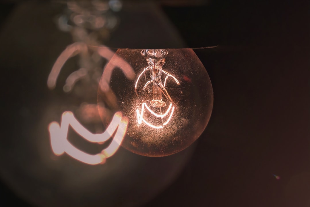 Abstract representation of company values: innovation, integrity, and collaboration, with glowing interconnected symbols.
