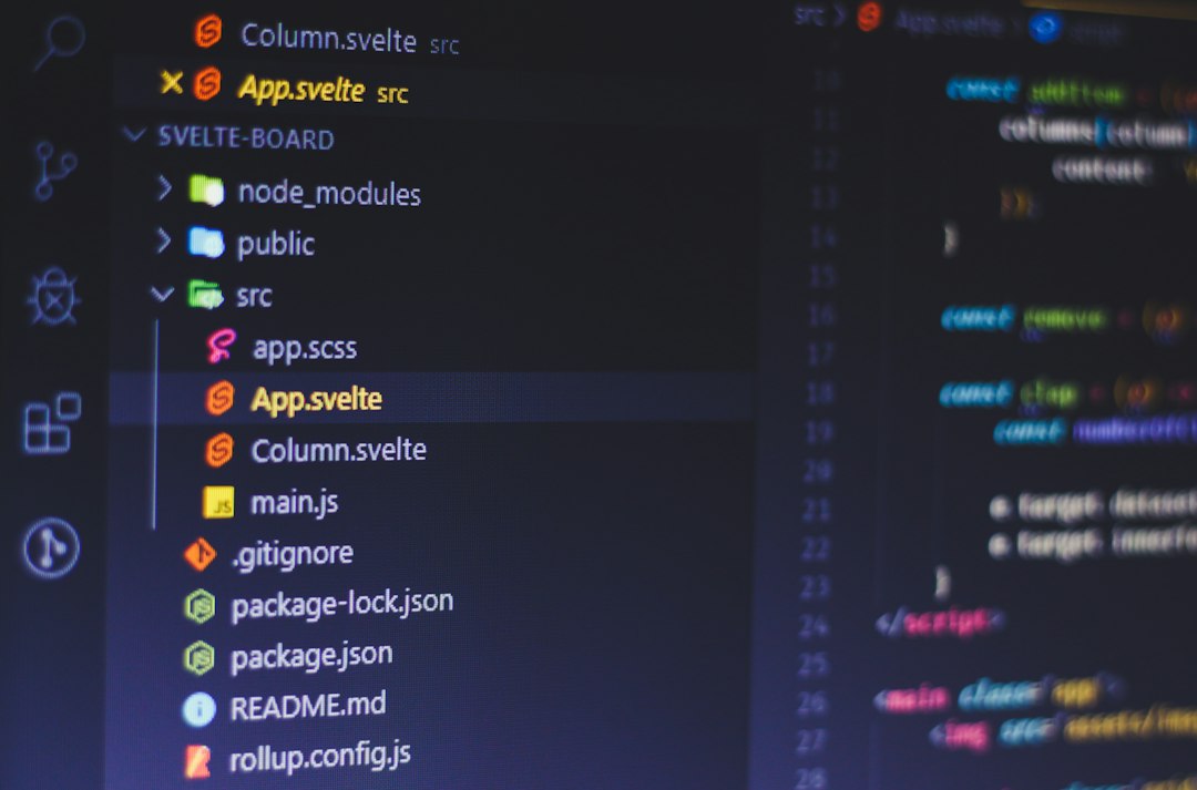 Modern technology stack icons and code snippets representing our development expertise